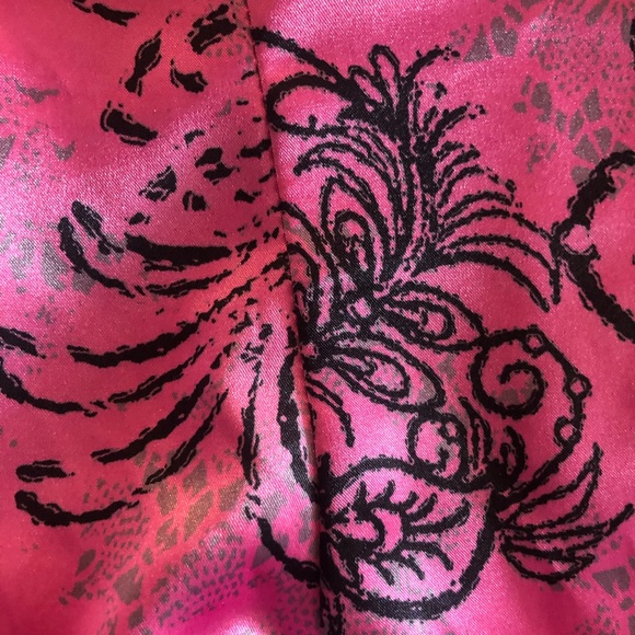 Women pink & black strapless mini dress size 9 - Picture 3 of 3